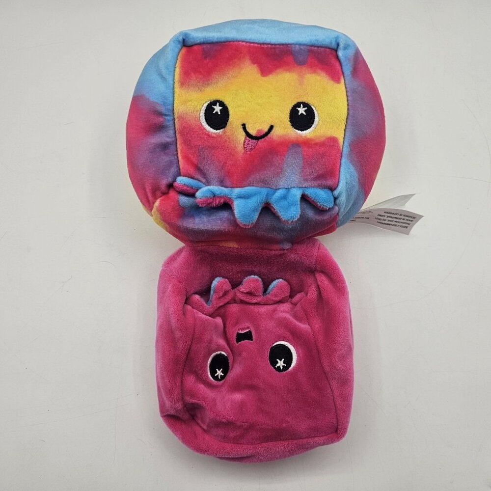 Moosh Moosh Flip-Ems Squared 2 Eve the Octopus Plush Reversible Toy Buddies 5.5"